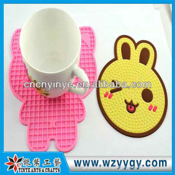 Popular new custom rubber cup placemat for promotion